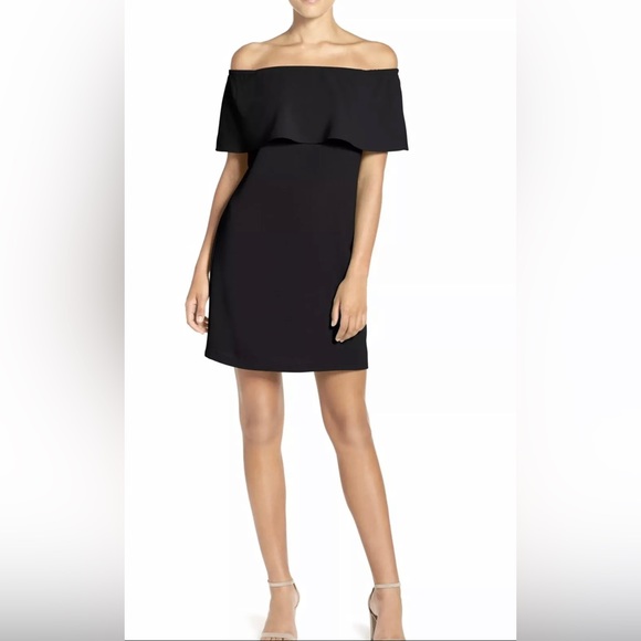 Charles Henry Dresses & Skirts - Charles Henry NWT Women Black Solid Off the Shoulder Cocktail Dress Size XL